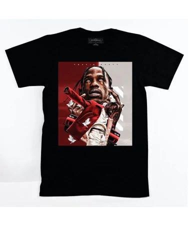 Block Custom - Travis Scott Colombes Tee - Black