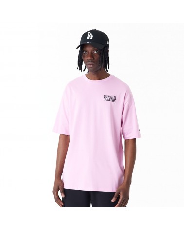 New Era - LA Dodgers MLB Wordmark Oversized T-shirt - Pink