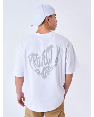 Project X Paris - Heart Oversized Tee - White