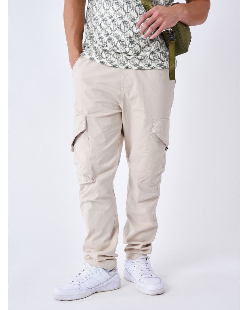 Project X Paris - Multi Pocket Cargo Pants  - Ivory