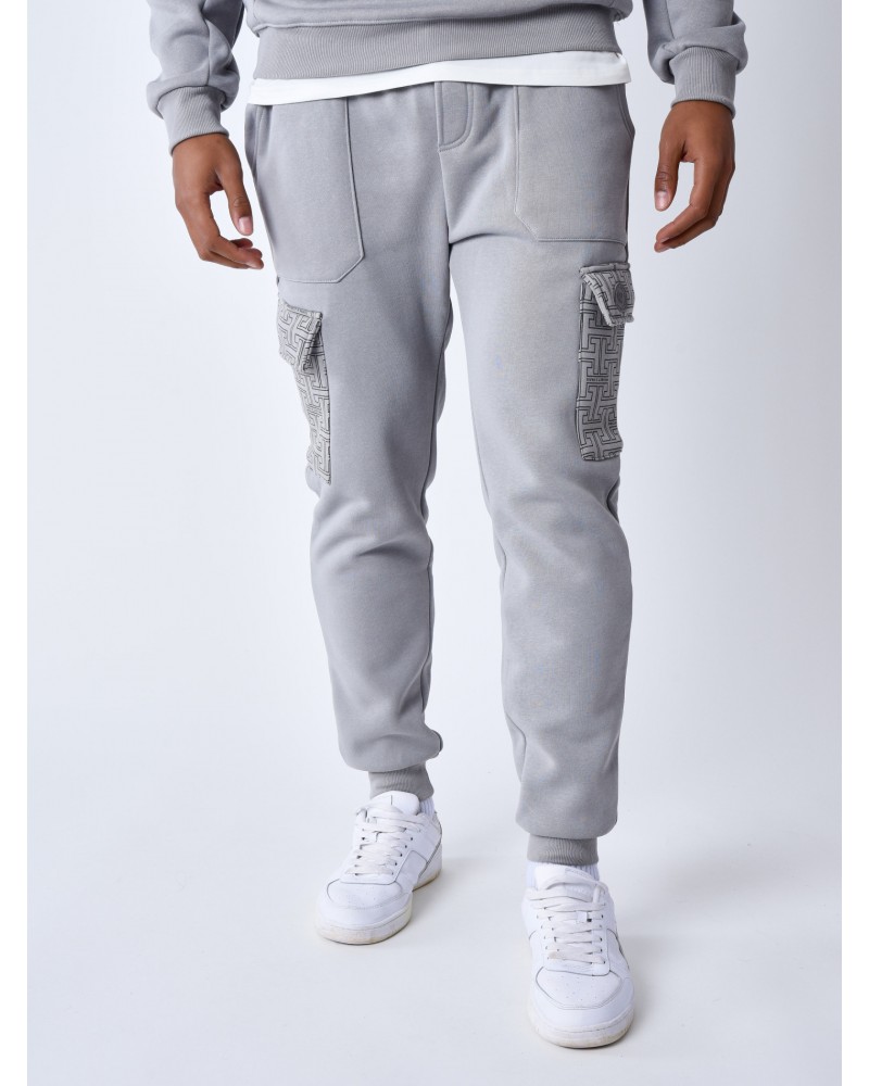 Project X Paris - Monogrammed Jogger - Light Grey