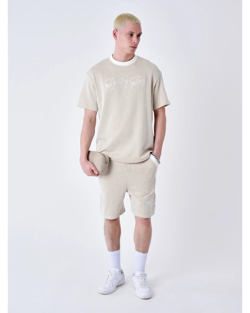 Project X Paris - Seersucker Short - Brown | blockshops