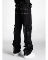 Guapi Clothing - Obsidian Black Raver Premium Flare Denim Pant - Bl...