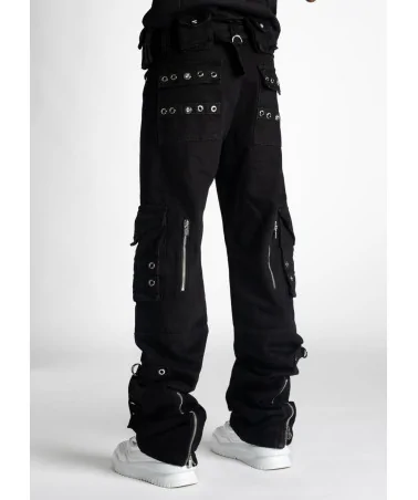 Guapi Clothing - Obsidian Black Raver Premium Flare Denim Pant - Bl...