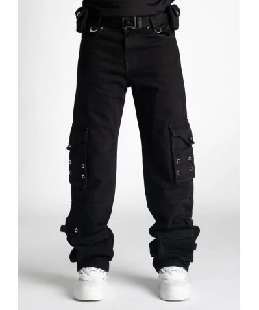 Guapi Clothing - Obsidian Black Raver Premium Flare Denim Pant - Bl...
