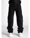 Guapi Clothing - Obsidian Black Raver Premium Flare Denim Pant - Bl...