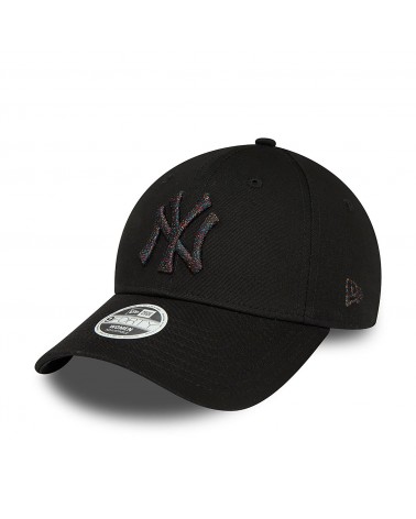 New Era - New York Yankees Womens Metallic Logo 9Forty Adjustable Cap - Black