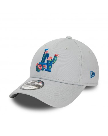 New Era - LA Dodgers Flower Icon 9Forty Adjustable Cap - Grey