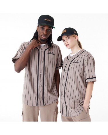 New Era - New Era Pinstripe Jersey - Brown