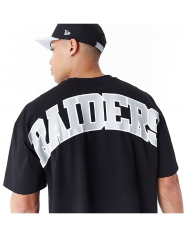 New Era - Las Vegas Raiders NFL Drop Shoulder Oversized T-Shirt - Black
