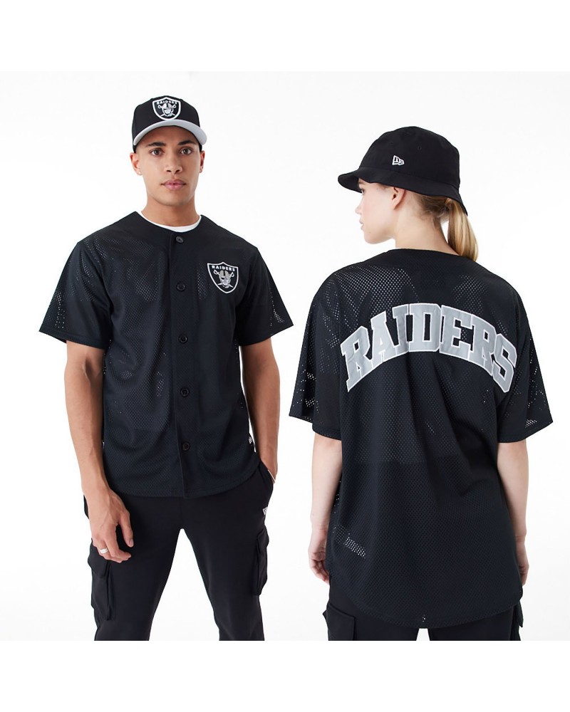 New Era - Las Vegas Raiders NFL Black Mesh Jersey - Black