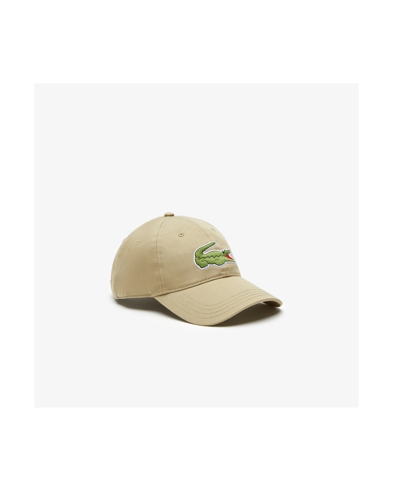 Lacoste Live - Oversized Logo Curved Cap - Beige (CB8)