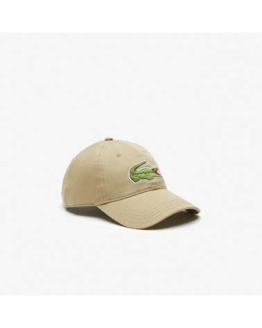 Lacoste Live - Oversized Logo Curved Cap - Beige (CB8)