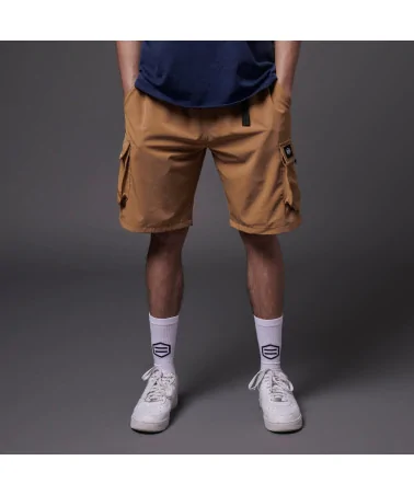 Dolly Noire - Techno Cargo Shorts - Beige | blockshops