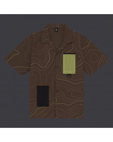 Dolly Noire - Dune Bowling Shirt - Brown