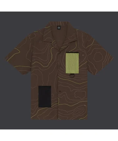 Dolly Noire - Dune Bowling Shirt - Brown