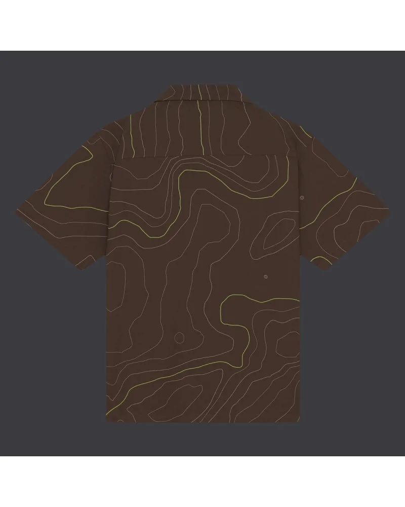 Dolly Noire - Dune Bowling Shirt - Brown | blockshops