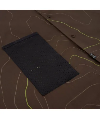 Dolly Noire - Dune Bowling Shirt - Brown | blockshops