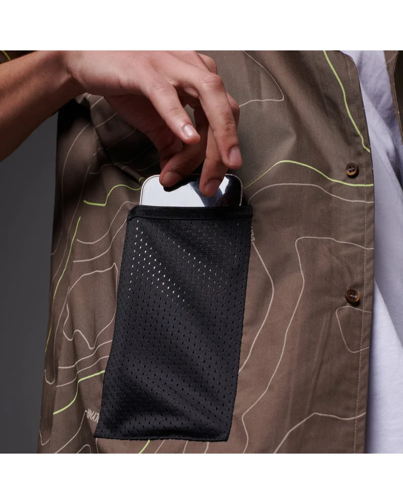 Dolly Noire - Dune Bowling Shirt - Brown | blockshops