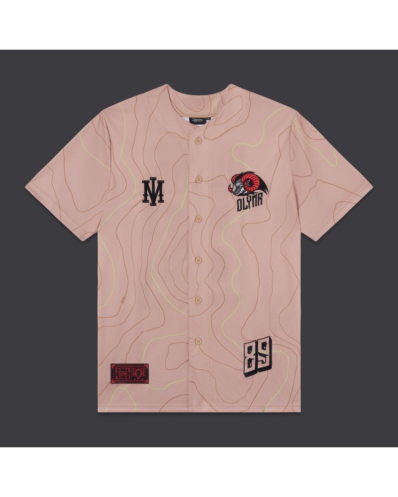 Dolly Noire - GOAT Dune Baseball Shirt - Beige