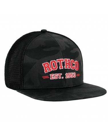 Rothco - Est 1953 Embroidered Camo Trucker Cap - Black / Camo