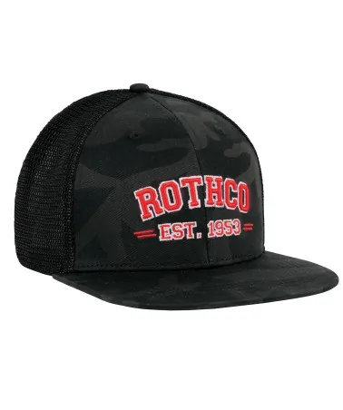 Rothco - Est 1953 Embroidered Camo Trucker Cap - Black / Camo
