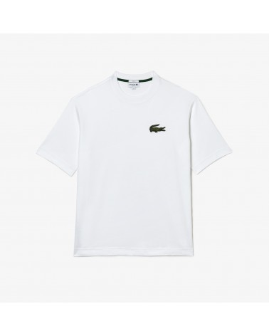 Lacoste - Unisex Loose Fit 86' Logo Organic Cotton Tee - White