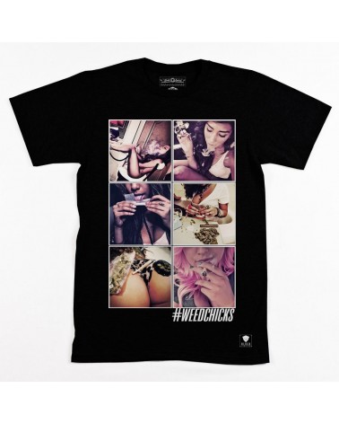 Block Limited - Weed Chicks Tee - Black