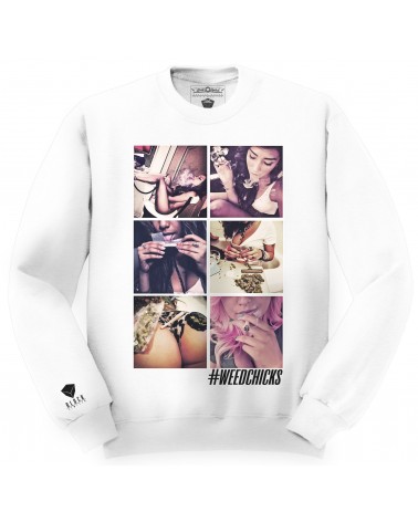 Block Limited - Weed Chicks Crew - White