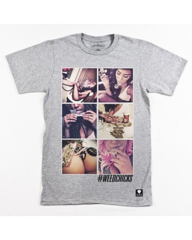 Block Limited - Weed Chicks Tee - Grey