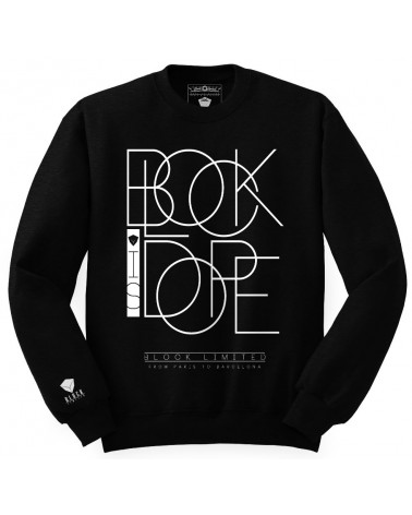 BLOCK IS DOPE Crew - Black