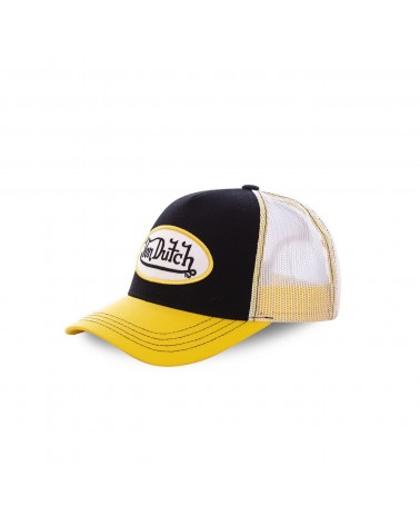 Von Dutch - LOF Mesh Trucker Cap - Black/Yellow