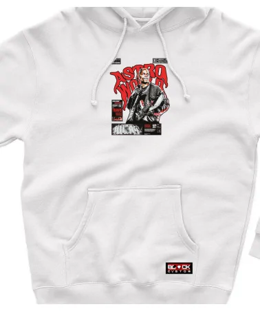 Block Custom - Travis Scott Sicko Mode on Air Hoodie - White