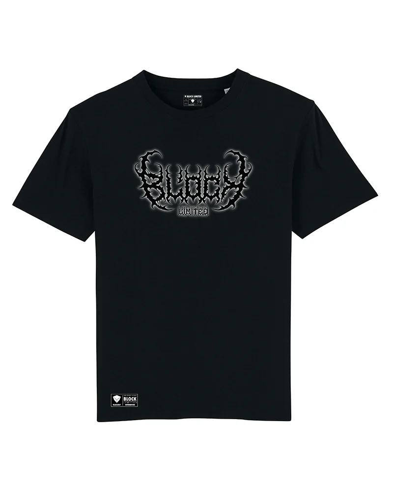 Block Limited - Thunder Oversized Heavy CottonTee - Black