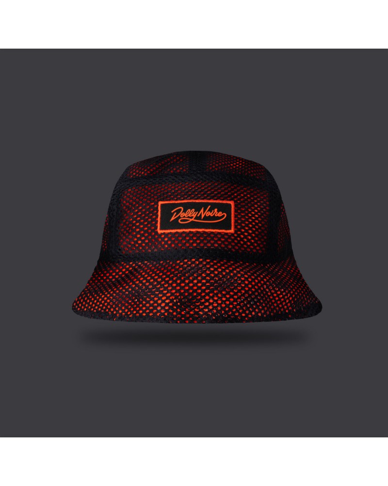 Dolly Noire - Mesh Reversible Bucket - Black / Orange