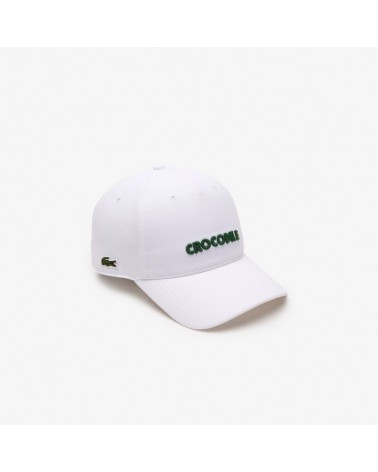 Lacoste - Baseball Cap Cotton 3D Script Logo - White