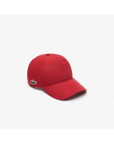 Lacoste - Lightweight Side Logo Curved Cap - Burgundy