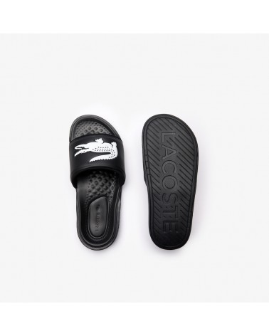 Lacoste - Croco Flip Flops - Black