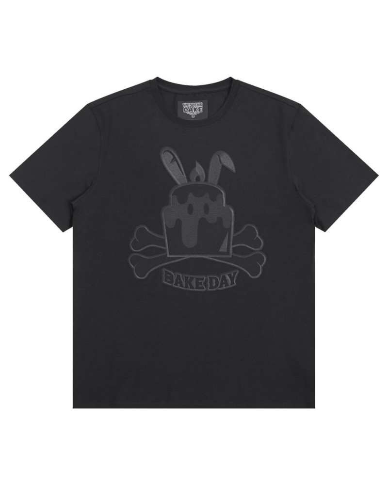 Wedding Cake - Bake Bunny Tee - Black