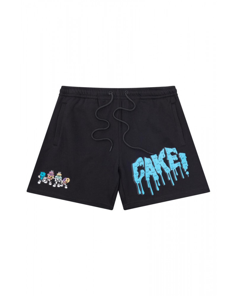 Wedding Cake - Cake Fleece Shorts - Black