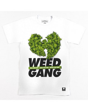 Block Limited - Weed Gang Tee - White/GreenBudz