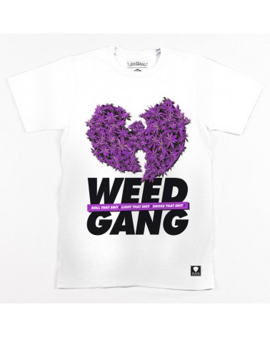 Block Limited - Weed Gang Tee - White/PurpleBudz