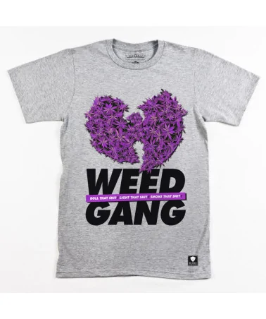 Block Limited - Weed Gang Tee - Grey/PurpleBudz