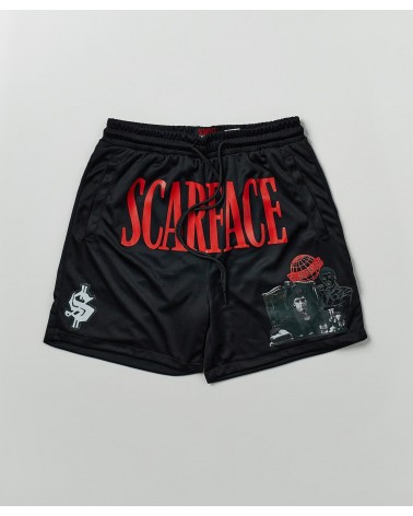 Reason - Scarface™ Mesh Shorts - Black