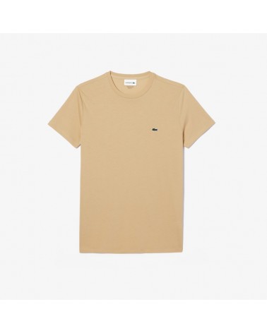 Lacoste - Small Logo Pima Cotton Tee - Beige