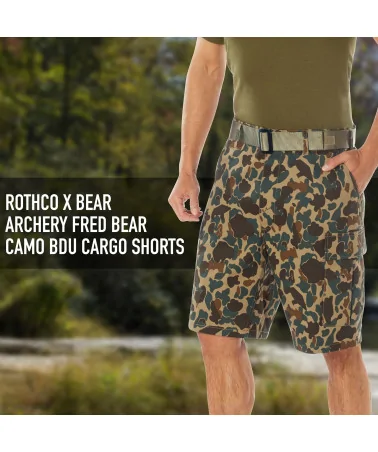 Rothco - Rothco X Bear Archery Fred Bear Camo BDU Cargo Shorts - Ca...