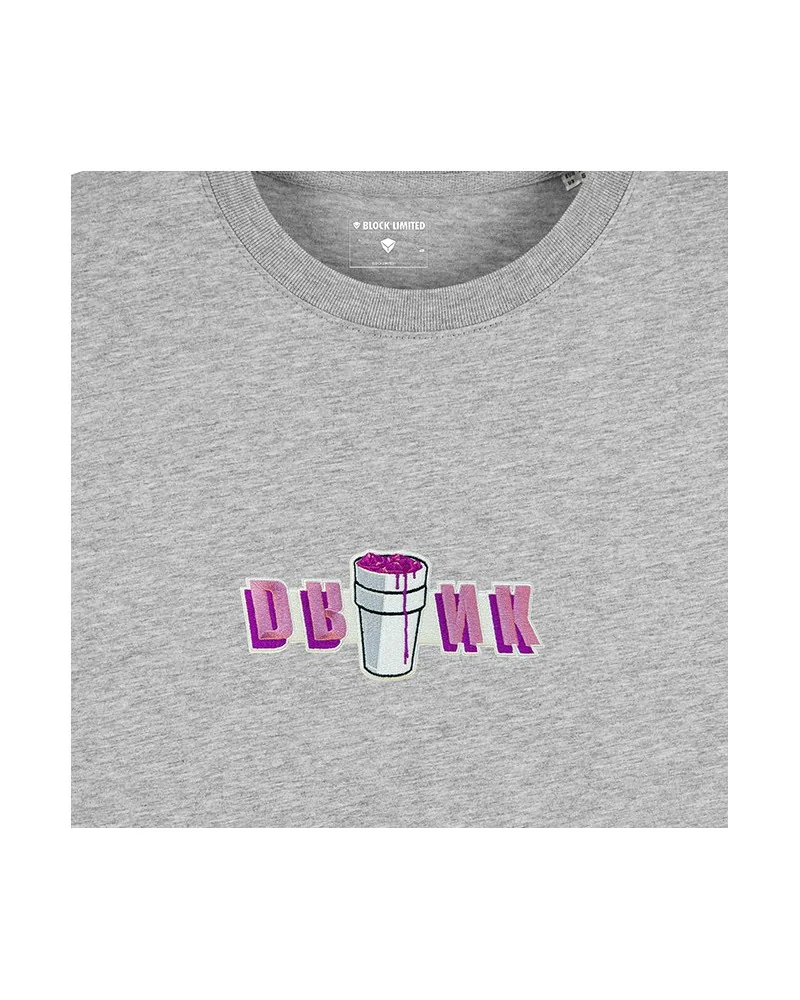 Block Limited - Drank Patch Loose Fit Tee - Heather Grey