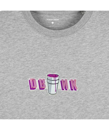 Block Limited - Drank Patch Loose Fit Tee - Heather Grey