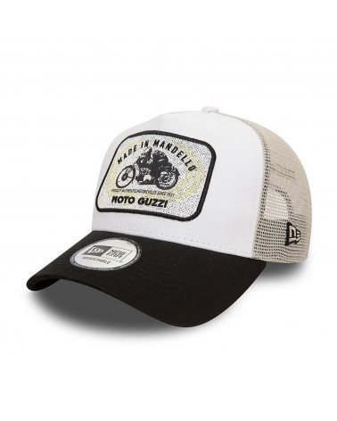 New Era - Moto Guzzi Made In Mandello A-Frame Trucker Cap - White