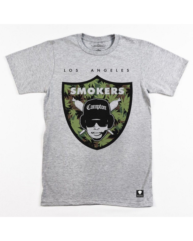 Block Limited - Smokers Tee - Grey/WeedCamo/White